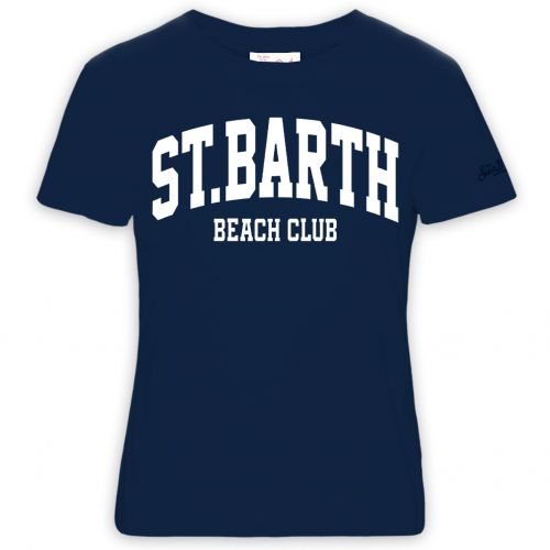 T-shirt Emilie BEACH CLUB girocollo stampa logo
