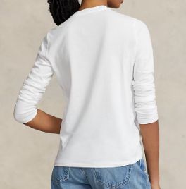 T-shirt girocollo maniche lunghe