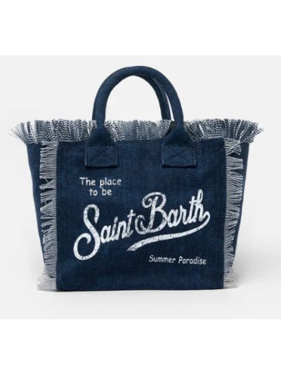 Borsa mare Vanity tinta unita - INDIGO