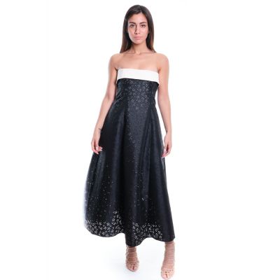 Abito bustier gonna ampia