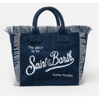 Borsa mare Vanity tinta unita - INDIGO