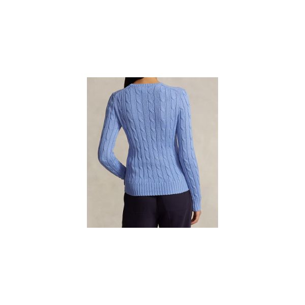 Maglia girocollo a trecce 
